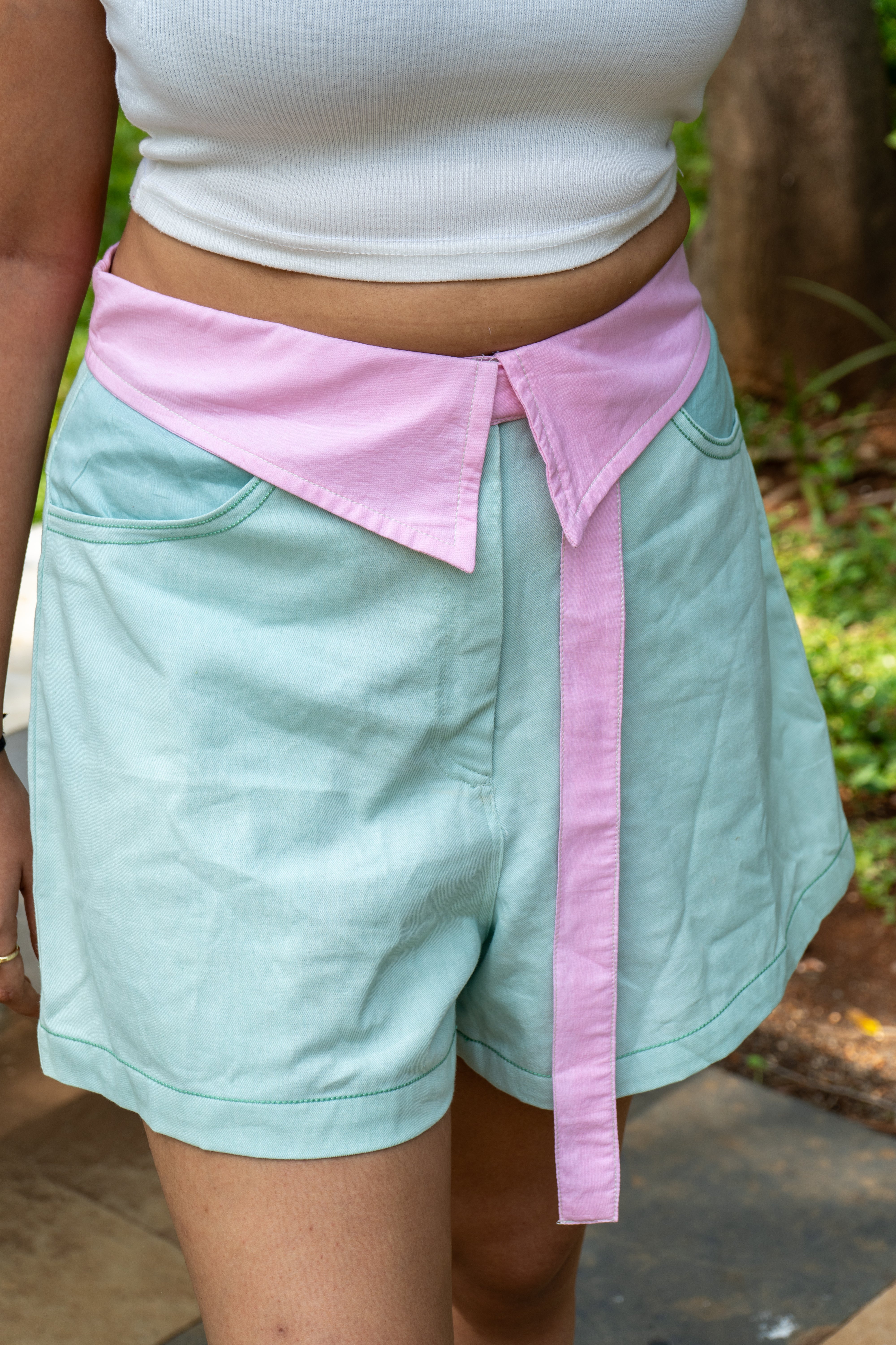 Pastel mint shorts