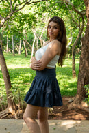 Midnight Ruffle Skort