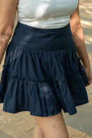 Midnight Ruffle Skort