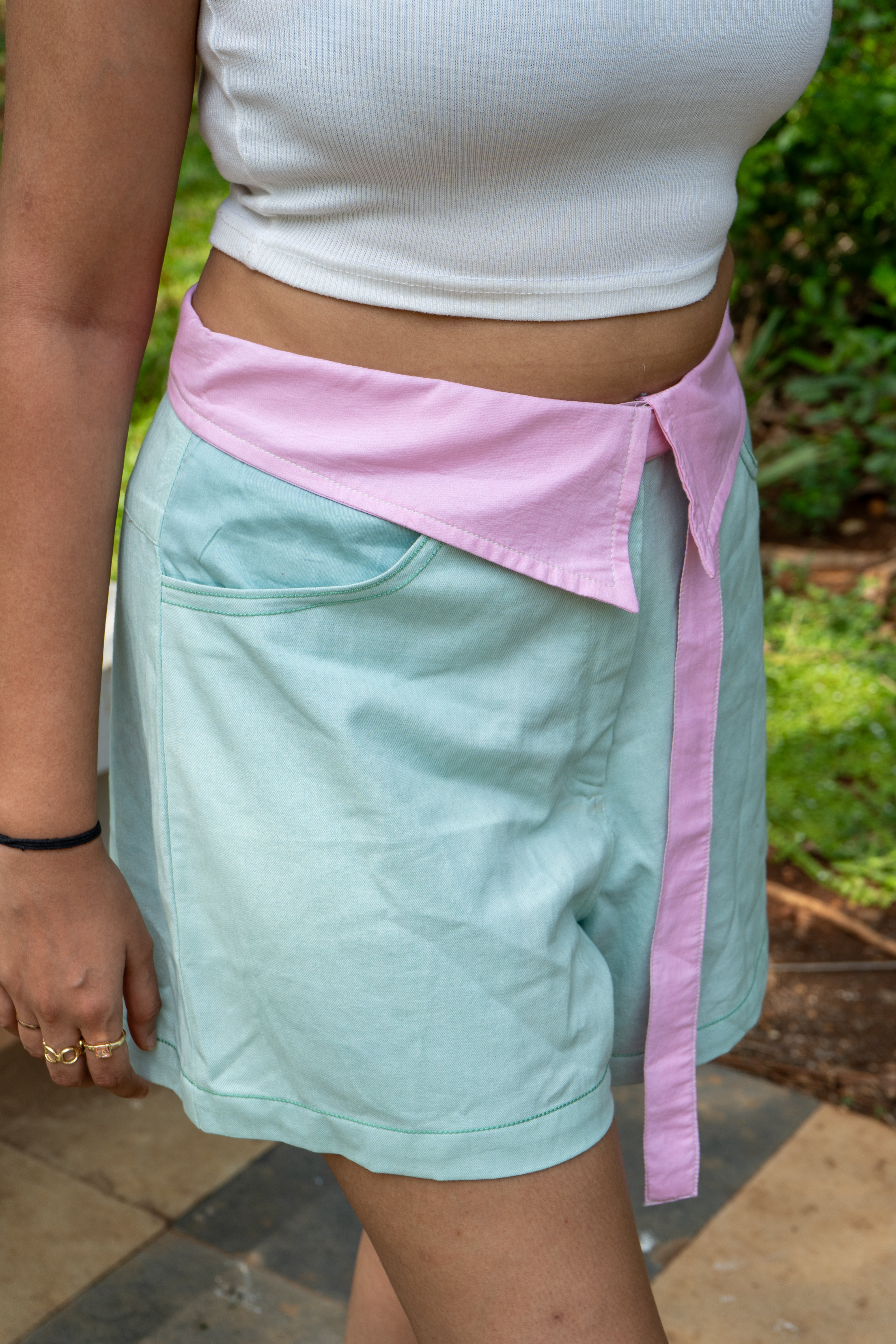 Pastel mint shorts