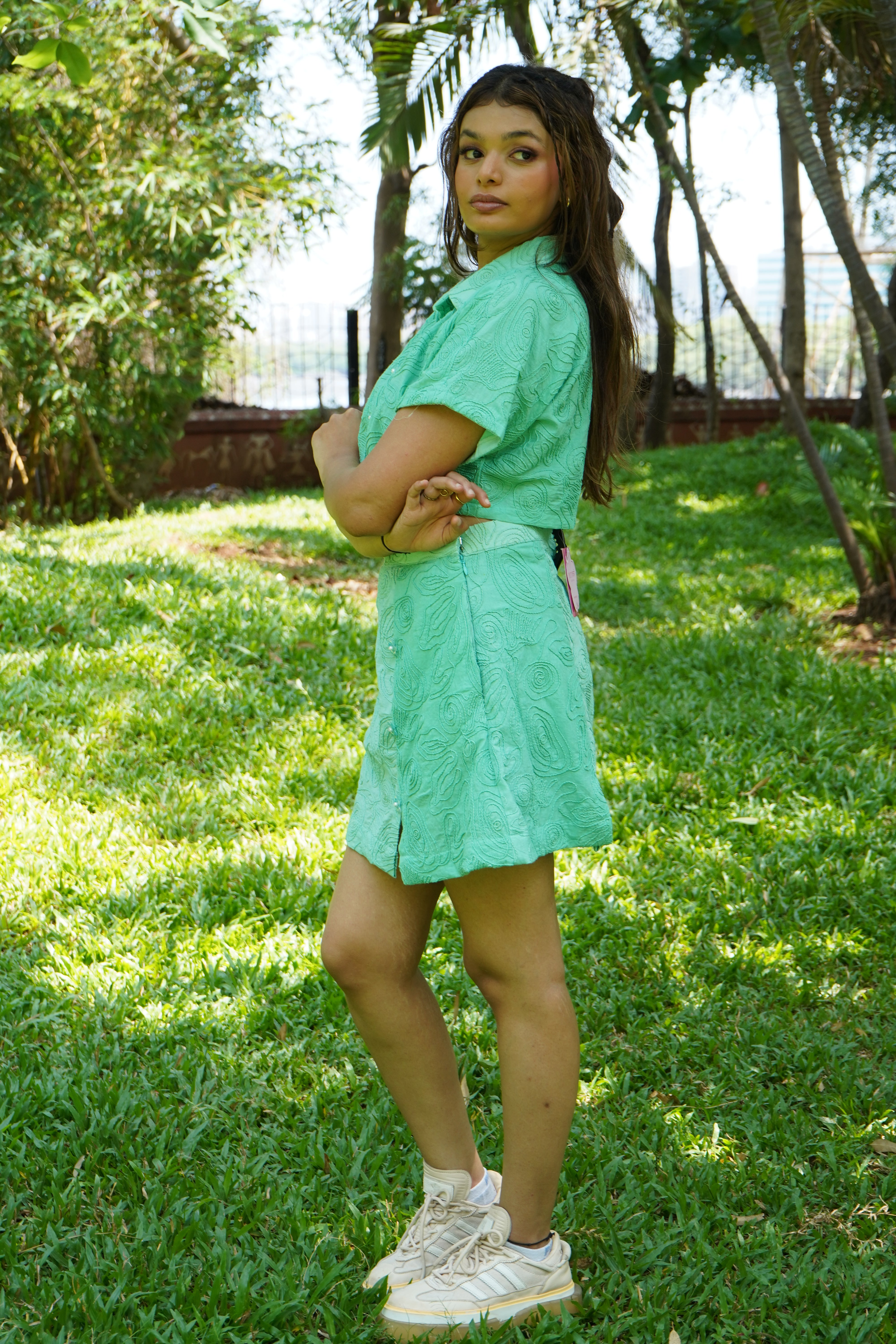 Green Bloom co-ord set