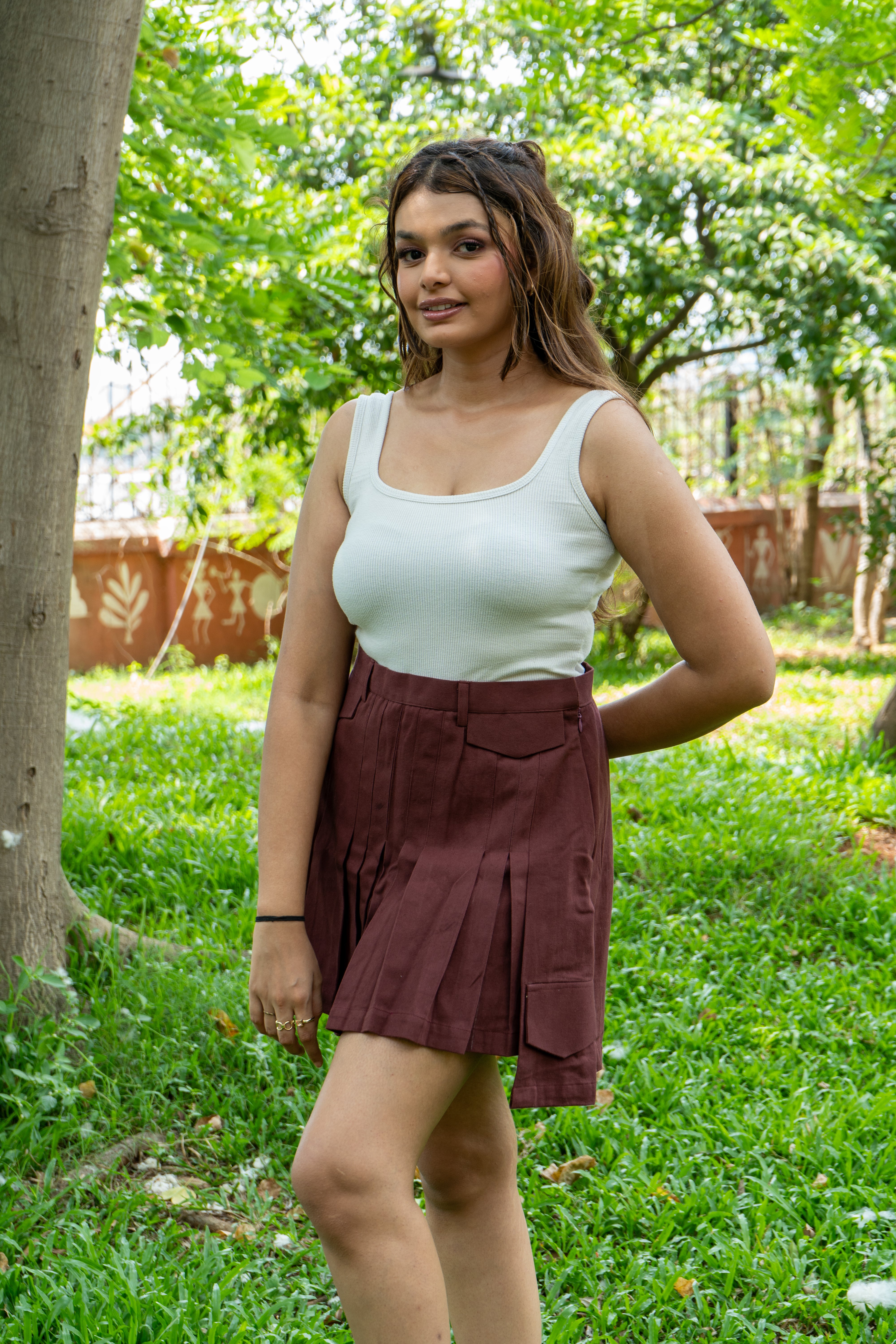 Power Pleat Skort